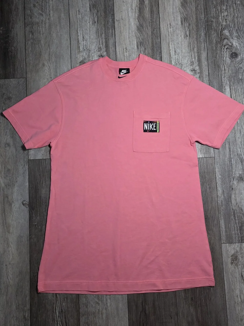 Nike Sportwear Women's Oversized Retro 90's Washed Cotton Tee Shirt Dress Sz Md